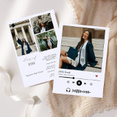 Personalisiert Music Player Class 2025 Abschluss Einladung