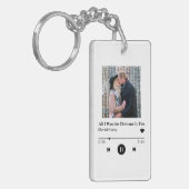 Personalisiert Music Player Weihnachtsgeschenk Schlüsselanhänger (Vorderseite links)