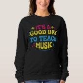 Personalisiert Music Teacher Colorful Sweatshirt (Vorderseite)