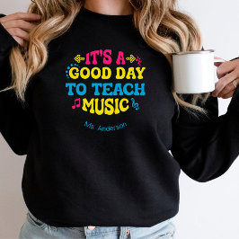 Personalisiert Music Teacher Colorful Sweatshirt