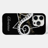 Personalisiert Musical Star Golden Notes iPhone 6 Case-Mate iPhone Hülle (Rückseite (Horizontal))