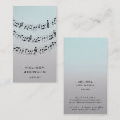 Personalisiert Musiker Compositor Vocalist Ombre Visitenkarte (Vorne/Hinten)