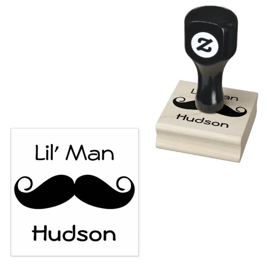Personalisiert Mustache Gummistempel (Stempel)