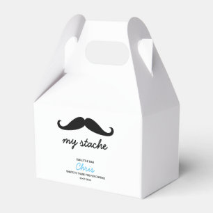 Personalisiert Mustache Thema 1. Geburtstag Party Geschenkschachtel