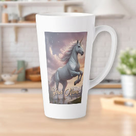 Personalisiert Mystic White Unicorn Milchtasse