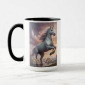 Personalisiert Mystic White Unicorn Tasse (Links)