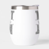 Personalisiert N Initial Silver Monogram Ihr Name (Links)