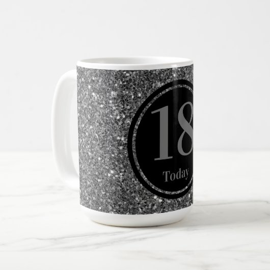 Personalisiert nach Jahr Geburtstag Tasse 18. (Vorderseite Links)