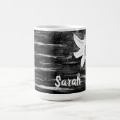 Personalisiert nach Name Abstrakte Blume Kaffeetasse (Mittel)