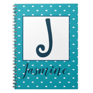 Personalisiert nach Name/Initial Notizblock