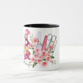 Personalisiert Nail Tech Tasse (Zentrum)