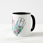 Personalisiert Nail Tech Tasse (VorderseiteRechts)