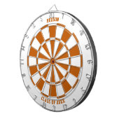 Personalisiert Name Abschluss Geschenk | Burnt Ora Dartscheibe (Vorderseite rechts)