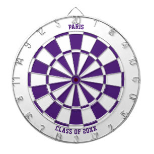 Personalisiert Name Abschluss Geschenk Lila & we Dartscheibe