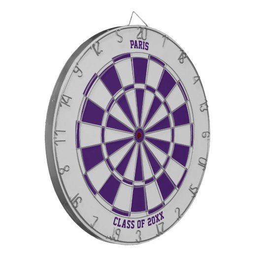Personalisiert Name Abschluss Geschenk | Lila & we Dartscheibe (Vorderseite Links)