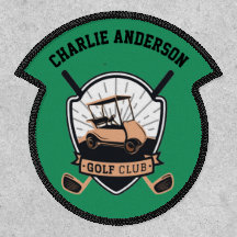 Personalisiert Name Abzeichen GOLFER GOLF CLUB GOL