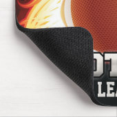 Personalisiert NAME American Football Flames Sport Mousepad (Ecke)