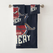 Personalisiert NAME Archery Sports Recurve Bow Arr Badhandtuch Set (Insitu)