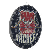 Personalisiert NAME Archery Sports Recurve Bow Arr Dartscheibe (Vorderseite Links)