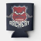 Personalisiert NAME Archery Sports Recurve Bow Arr Dosenkühler (Vorderseite)