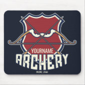 Personalisiert NAME Archery Sports Recurve Bow Arr Mousepad (Vorne)