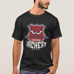 Personalisiert NAME Archery Sports Recurve Bow Arr T-Shirt