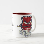 Personalisiert NAME Archery Sports Recurve Bow Arr Zweifarbige Tasse (VorderseiteRechts)