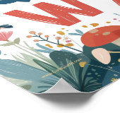 Personalisiert Name Baby Boys Kinderzimmer Alphabe Poster (Ecke)