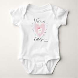 Personalisiert Name Baby Girl First Tooth Outfit Baby Strampler