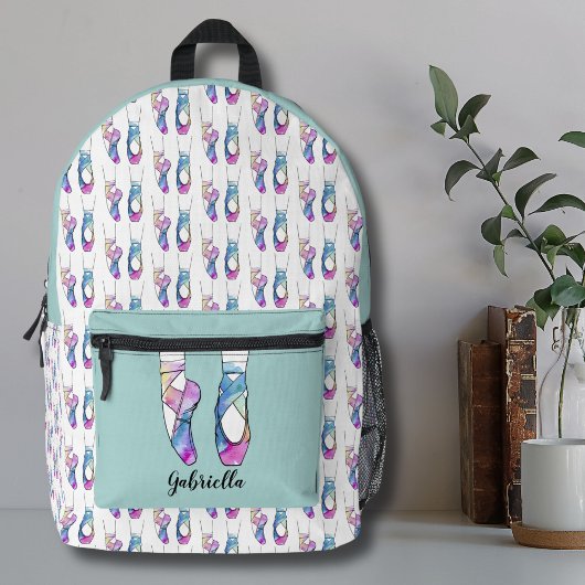 Personalisiert Name Ballet Bedruckter Rucksack