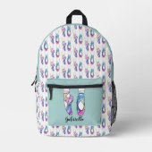 Personalisiert Name Ballet Bedruckter Rucksack (Vorderseite)