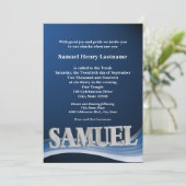 Personalisiert Name Bar Mitzvah Einladung (Stehend Vorderseite)