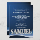 Personalisiert Name Bar Mitzvah Einladung (Vorne/Hinten)