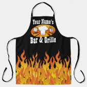 Personalisiert Name Bar und Grille GRILLEN Schürze (Vorderseite)