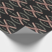 Personalisiert NAME Barber Straight Razor Barbersh Geschenkpapier (Ecke)