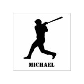 Personalisiert Name Baseball Gummistempel (Prägung)