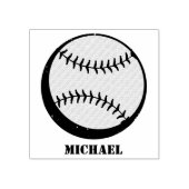 Personalisiert Name Baseball Gummistempel (Prägung)