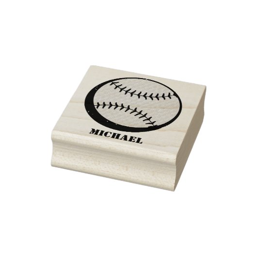 Personalisiert Name Baseball Gummistempel (Stempel)