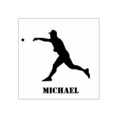 Personalisiert Name Baseball Gummistempel (Prägung)