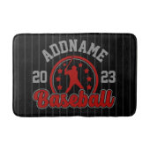 Personalisiert NAME Baseball Team Player Game Badematte (Vorderseite)