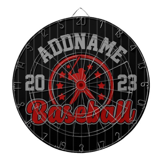Personalisiert NAME Baseball Team Player Game Dartscheibe (vorne)
