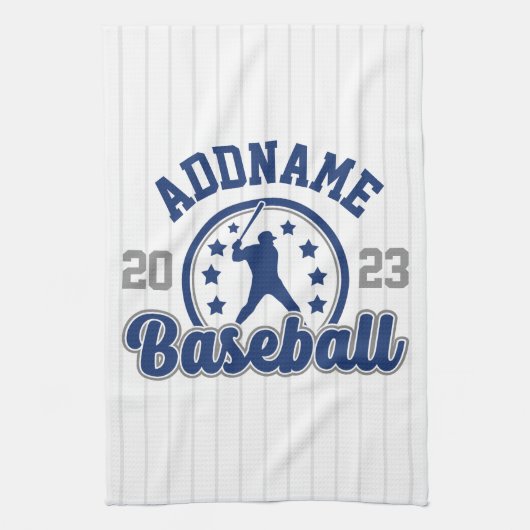 Personalisiert NAME Baseball Team Player Game Geschirrtuch (Vertikal)