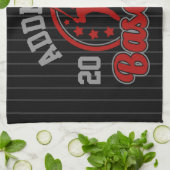 Personalisiert NAME Baseball Team Player Game Geschirrtuch (Gefaltet)