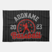Personalisiert NAME Baseball Team Player Game Geschirrtuch (Horizontal)