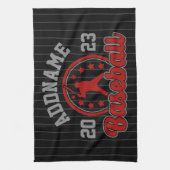 Personalisiert NAME Baseball Team Player Game Geschirrtuch (Vertikal)