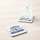 Personalisiert NAME Baseball Team Player Game Getränkeuntersetzer (Rechte Seite)