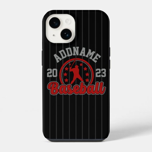 Personalisiert NAME Baseball Team Player Game iPhone Hülle (Rückseite)