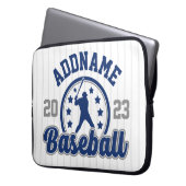 Personalisiert NAME Baseball Team Player Game Laptopschutzhülle (Vorderseite Links)