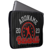 Personalisiert NAME Baseball Team Player Game Laptopschutzhülle (Vorne Rechts)