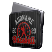 Personalisiert NAME Baseball Team Player Game Laptopschutzhülle (Vorderseite Links)
